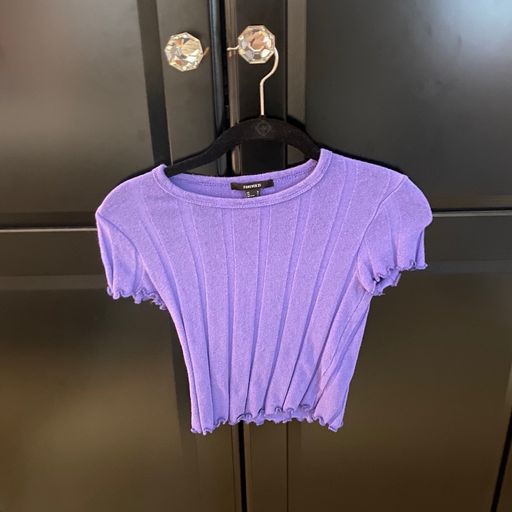 Dark Purple Crop Top